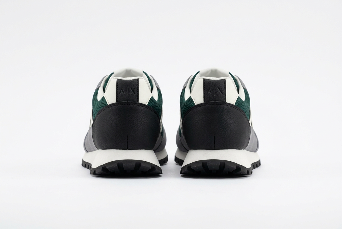 Zapatillas Armani Exchange verdes con gris