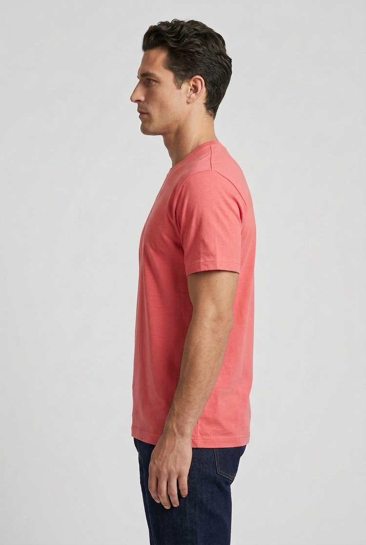 Camiseta básica Zara coral