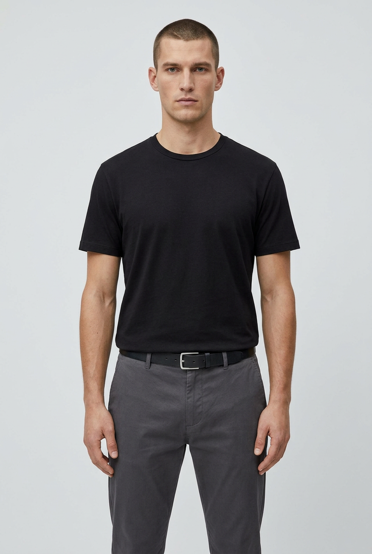 Camiseta básica Pull&Bear negra